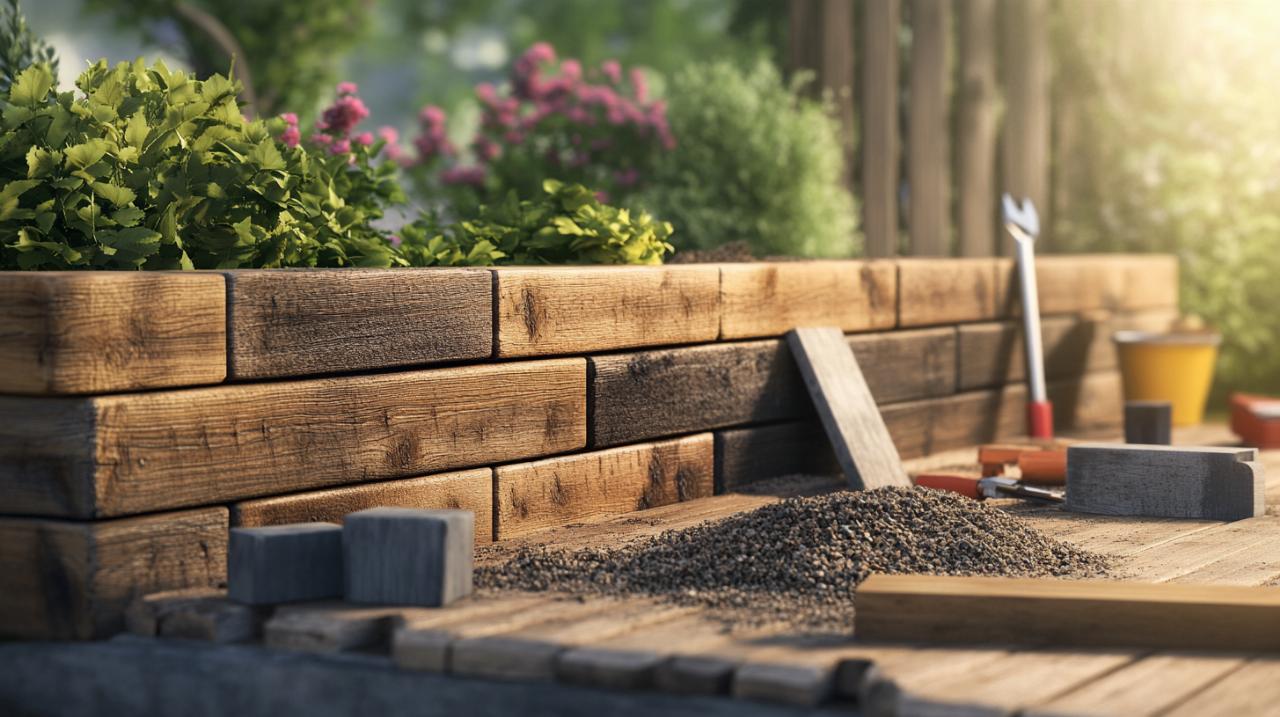 Guía completa sobre cómo construir un muro de contención de madera: ventajas y etapas comparadas con hormigón